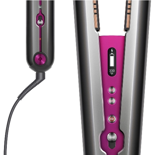 Выпрямитель для волос Dyson HS03 Corrale фуксия с набором фирменных расчесок, Nickel/Fuchsia